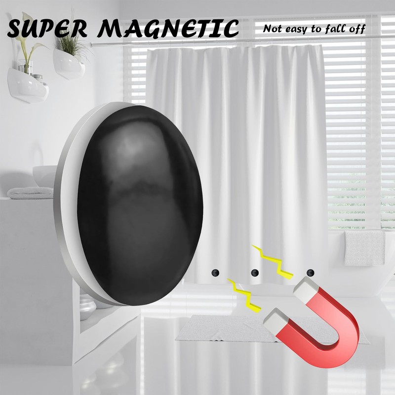 4 Pcs Shower Curtain Magnets, Waterproof Curtain Weights, Shower Curtains