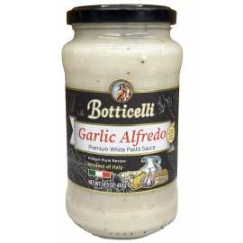 Botticelli Garlic Alfredo Roman Style Recipe Premium White Pasta Sauce 14.5 oz