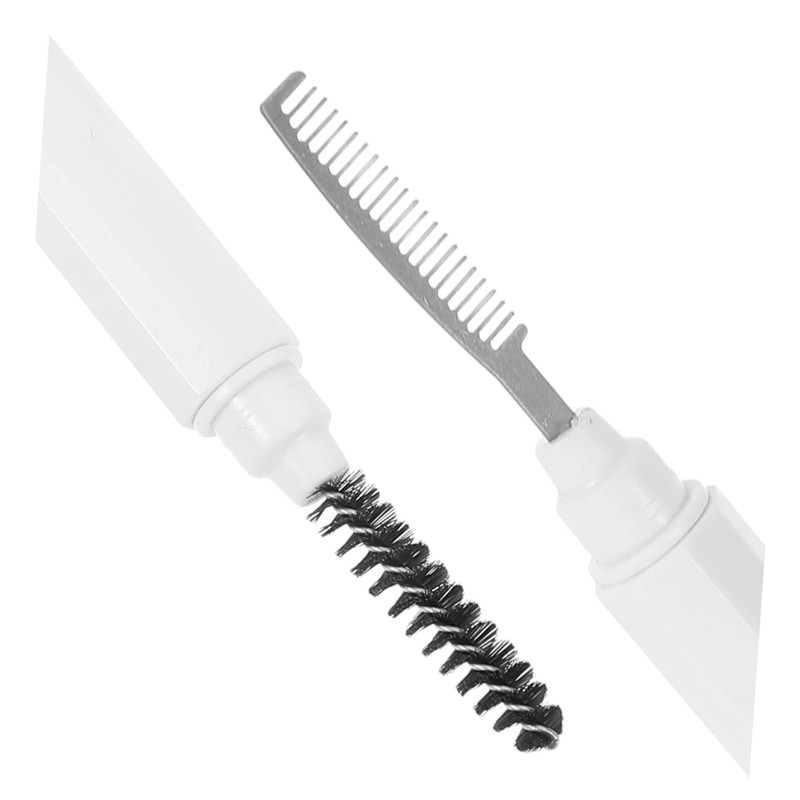 VICASKY Portable Dual Ended Eyebrow Brush Eyelash Comb Compact Grooming