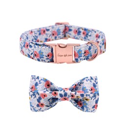 Unique Style Paws Dog Collar,Bow tie Collar, Comfortable Collars for Dogs and Cats Small Medium Large, Adjustable Bowtie Dog Collar XXS-XL