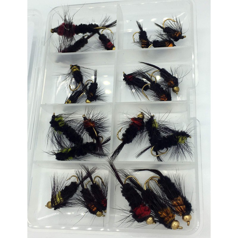 Fly Fishing Montana Mixed Selection Pack of 24 Flies in
