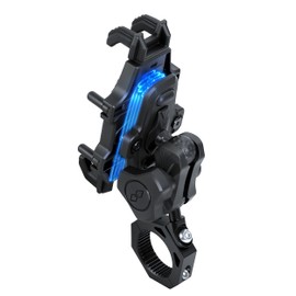 ZHILXN Anti-Theft UTV Phone Mount with Vibration Dampener, Adjustable SXS Phone Holder with Aluminum Bracket Fit for 1.75"-2" Roll Cage, Heavy Duty RZR Cell Phone Holder to 5.4"-7.2" Phones