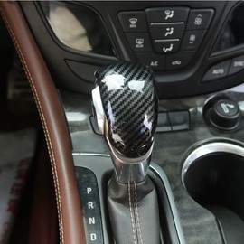 ZiWen New Interior Trim Gear Shift Knob Cover for Buick Envision 2016 2017 2018 2019 2020 Encore GX (Carbon Fiber Print)