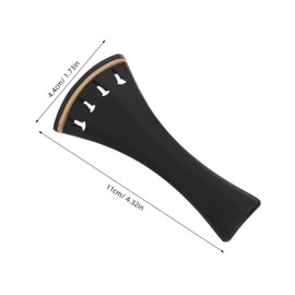 Totority Cello Tailpiece Replacement Elegant Solid Wood Inlay with Four Tuner Comfortable Design for Easy Installation Durable Fit for Professional Cellists