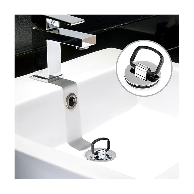 E2trade Basin Chrome Plated Brass Plug with Easy Grip Handle