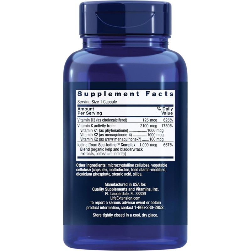 Vitamins D and K with Sea-Iodine??? 60 capsules