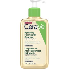 CeraVe Limpiador en Aceite Espumoso Hidratante Piel Normal a Muy Seca 236ml 8oz