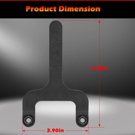 Rear Bar Pin Flag Nut Kits for Jeep - Fix Rear Upper Shock Mount, Suitable for 1984-2001 Cherokee XJ-1082 4WD 2WD (Black, 2-Set)