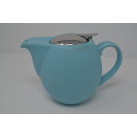 Saara, 0.9 Litre Ceramic Teapot with Insert, Ceramic, Matt Sky Blue, 0.9 Litre