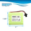 HQRP 6V Battery SM-2P Plug for Harbor Frieght Solar Light,