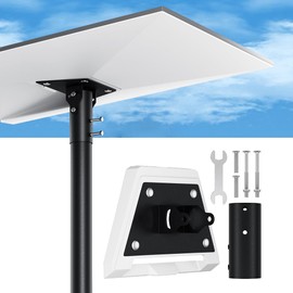Adjustable Starlink Gen 3 Bracket, Starlink Gen 3 Pipe Adapter, for Starlink V3 Support, Starlink V3 Mounting Base, Adjustable Starlink V3 Mounting Plate, Pipe Diameter 1.73 Inch (4.4 cm)