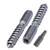 SKIR'CO (10 pcs) Hanger Bolts M8 x 50 mm, Double