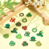 KitBeads 30 Pieces 15 Styles Green Saint Patrick Charms Enamel