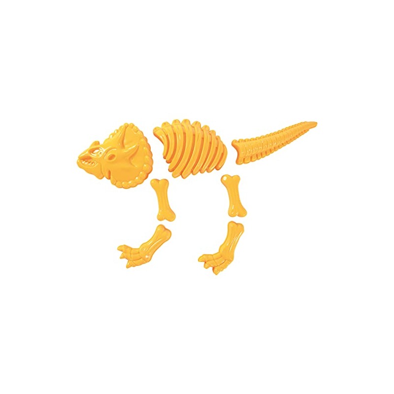 EDUPLAY Triceratops 160310 Sand Moulds 7-Piece Set Yellow