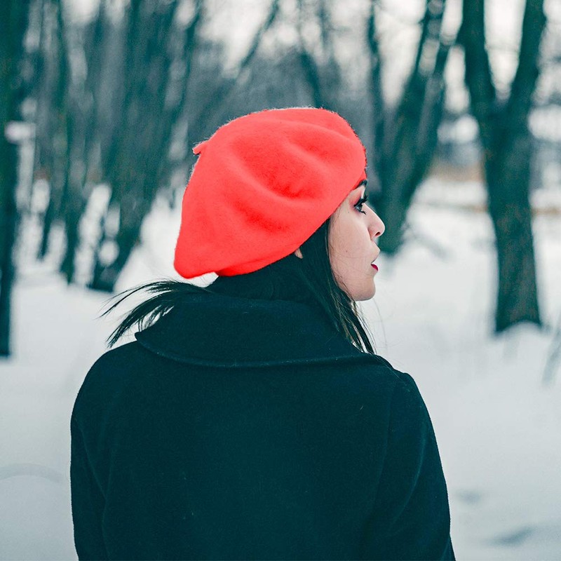 Jolbndcv 6 PCS Beret Hat French Beanie Outdoor Winter Fashion