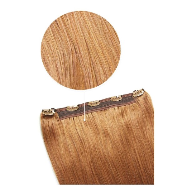 cliphair Quad Wefted Remy Clip in Human Hair Extensions - Autumn Spice (#30B), 24" (85g)