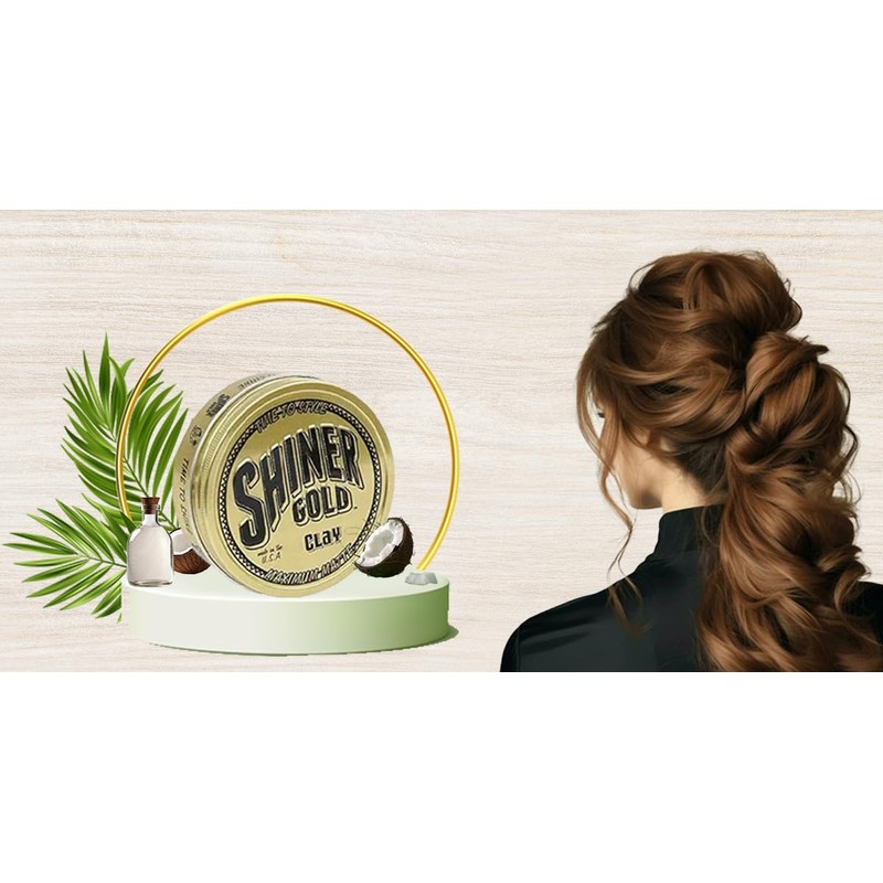 Shiner Gold Clay Pomade | Strong Hold | Matte Finish
