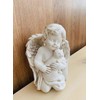 Wings Angel Holding a Cat Statue Faithful Angel Memory Memorial