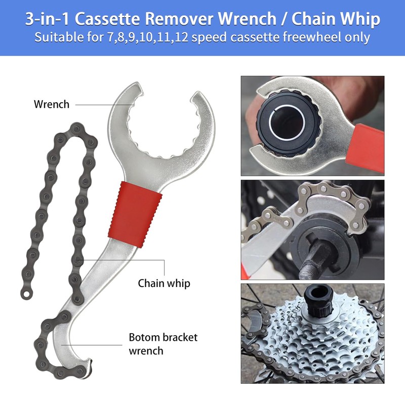 6 Piece Bicycle Tool Set, YDIAMEJ Bicycle Cassette Removal Tool
