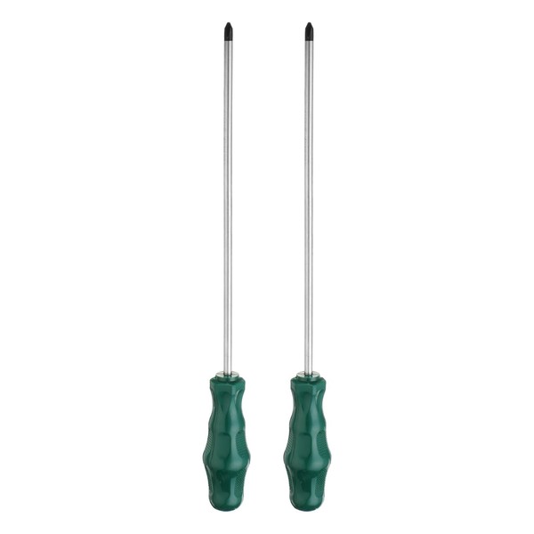 sourcing map 2pcs PH2 Phillips Screwdriver #2 13.8" Magnetic Screwdrivers