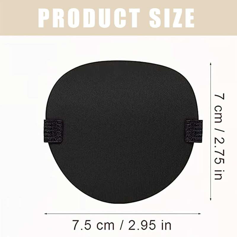 6Pcs Eye Patch Single Eye Patch Pirate Eye Patch, Elastic