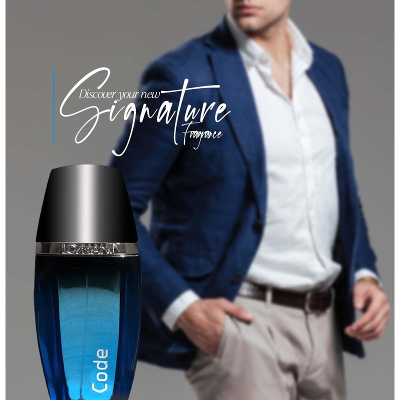 Lomani Code Eau de Toilette Spray for Men, 3.3 Ounce