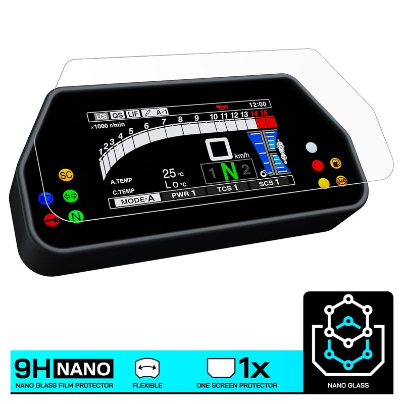 Speedo Angels NANO GLASS Dashboard Screen Protector for MT-10 (SP)