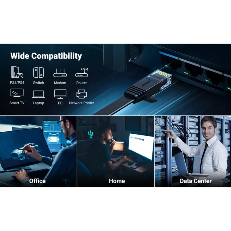 10 Cables Cat6 De Red Ethernet Plano 1 Metro Ugreen