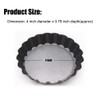 Quiche Pans,Mini tart Pan with Removable Bottom,Non Stick Small Pie