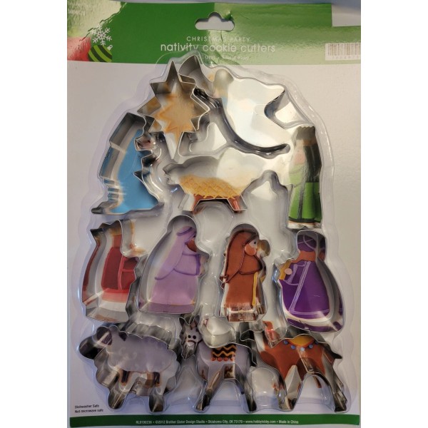 Hobby Lobby 12ct Christmas Nativity Cookie Cutters 3.5” Christian Holiday