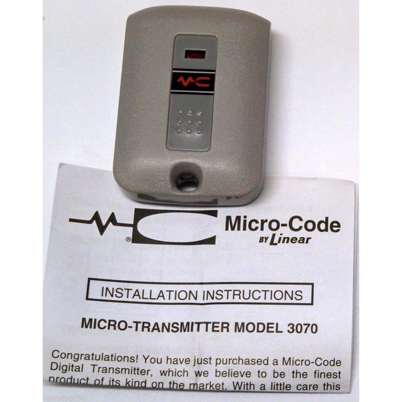 Multi Code 3070 307010 1090 3089 1 Button Micro Remote