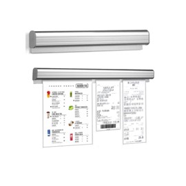Receipt Holder Clipper Receipt Holder, 11.8 inches (30 cm) Memo Holder, Wall Hanging Memo Stand, Receipt, Stabbing, No Drilling, Strong Adhesion, For Accounting Work, Restaurants, Kitchens