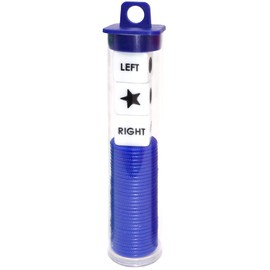 Ahoper Left Right Center Dice Game Prime Set Bundle with 3 Dices + 36 Chips. Round Tube Storage is Very Convenient for Travel. Easy to Store, Carry Around. (Blue)