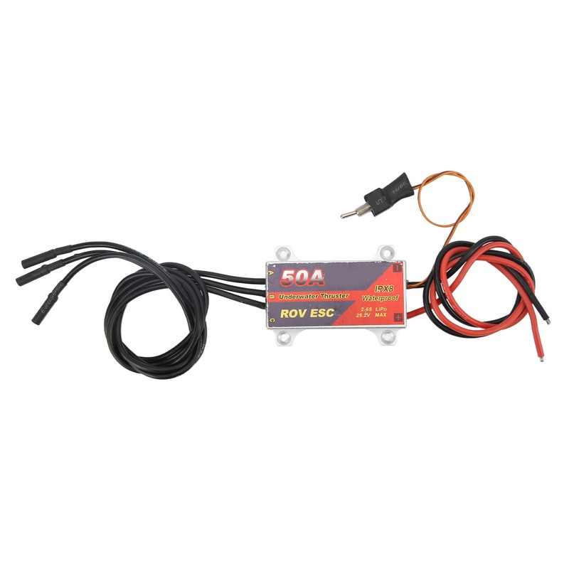 50A RC Brushless ESC 2‑6S IPX8 Waterproof Electronic Speed Controller