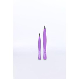 Beter Beter Set plucking tweezers Soft Touch in Purple, 2 pieces