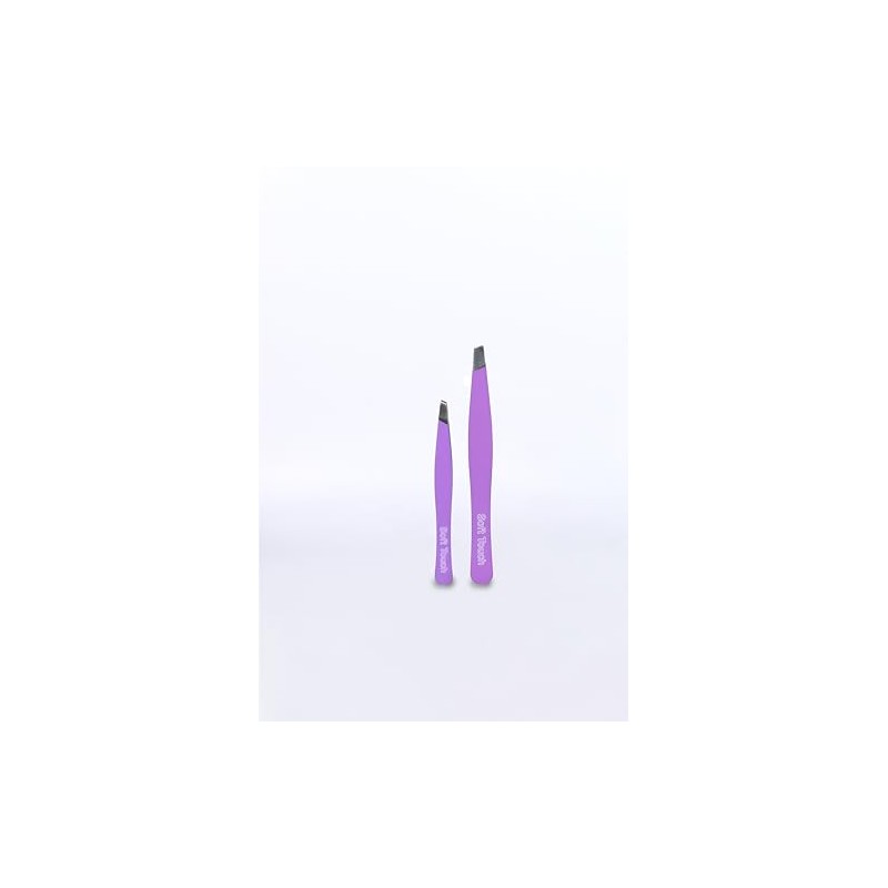 Beter Beter Set plucking tweezers Soft Touch in Purple, 2