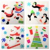 Christmas Window Stickers, 4 Sheets, Christmas Gel Clings (Design 2)