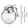 Westmark Sahnegießer/Honigspender, Fassungsvermögen: 250 ml, Glas/Rostfreier Edelstahl, Roma, Transparent/Silber, 65402260