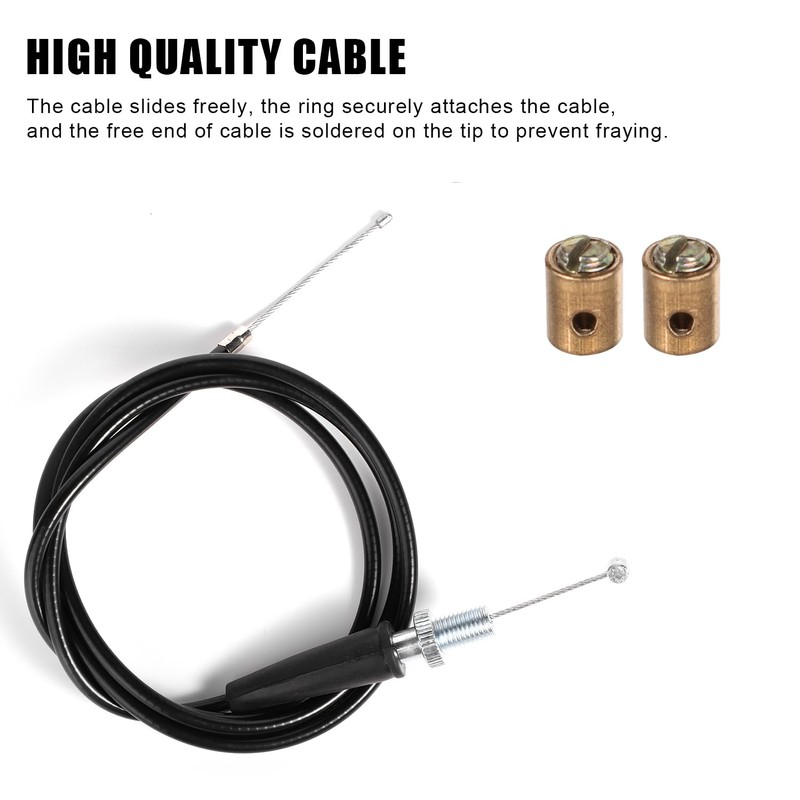 50" Mini Bike Throttle Cable Repair Kit with 2pcs Metal