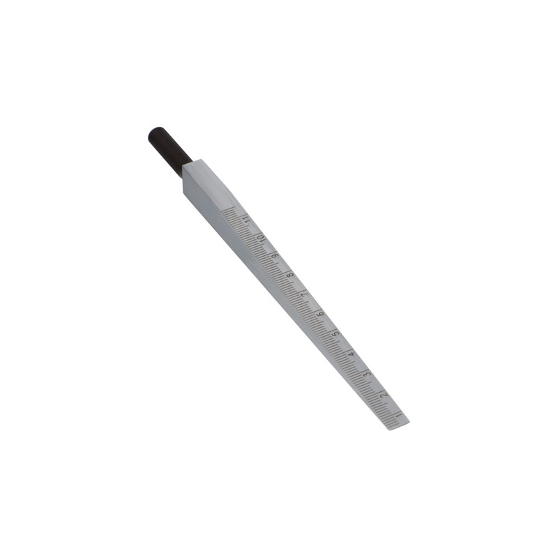 Measuring Wedge 0.5-7 mm Matt Chrome-Plated Steel 0.1 mm