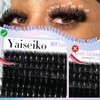 Yaiseiko Fluffy Lash Clusters 300D Thick Long 12-25mm Volume Cluster