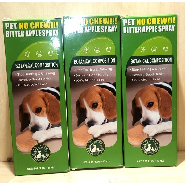 Family Choice 3 pack Pet Dogs and Cats STOP CHEWING