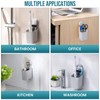 TAILI Suction Toothbrush Holder, Powerful Toothpaste Toothbrush Suction Cup, Self-draining