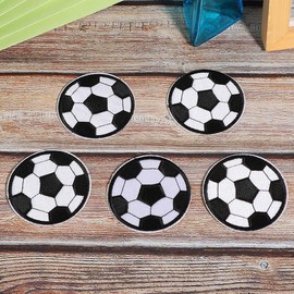 10PCS Embroidered Iron on Patches, Football Sew on Badges and Patches, Applique Patches for Clothing, Fabric Repair Patch for Clothes Jeans Jackets Shoes Backpacks T Shirt