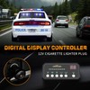 XRIDONSEN 2x 17 inch Blue White Emergency Dash Strobe Lights