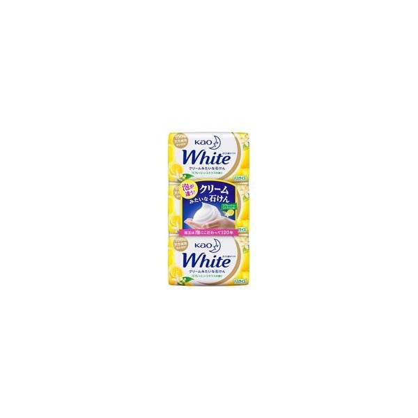 Kao White Refreshing Citrus Scent, Bath Size, 4.6 oz (130 g) x 3 Packs x 3 Packs x 3