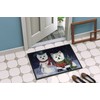 Caroline's Treasures PPP3286JMAT Westie Christmas Self Portrait Doormat 24x36 Front