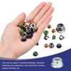 sourcing map 1/4"x20mm Flange Nylon Insert Lock Nuts, 20Pcs Carbon