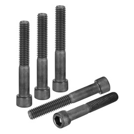 DTGN 3/8"-16x2" Socket Head Cap Screws Bolts - 10Pack - Good for Road Bicycle, Mountain Bike, Auto, Motorcycle - Carbon Steel Hex Head Metric Screws, Black