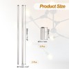 PATIKIL Threaded Extension Rod, 2 Sets 12" M10 x 1mm